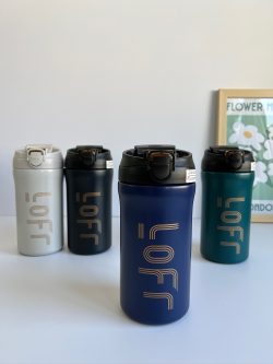 تراول ماگ دوحالته قفلدار لوفر (lofer) ۶۰۰ میل استیل ۳۱۶