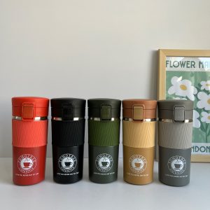 تراول ماگ کافی دورسیلیکونی درب قفلی