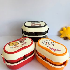 ظرف غذا دوطبقه کودک فانتزی (لانچ باکس-launch box)