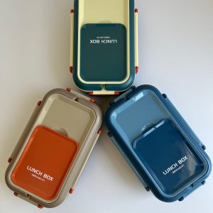 ظرف غذا و لانچ باکس دو بخشی ماکروفری ظرفیت ۸۵۰ میل (لانچ باکس - launch box)