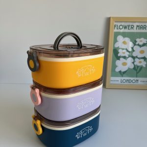 ظرف غذا لانچ باکس lunch box ظرفیت ۱۰۰۰ml