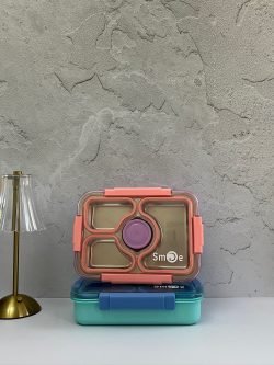 ظرف غذای استیل واشر دار ظرفیت ۹۵۰ میل + ۸۰ میل (لانچ باکس-launch box)