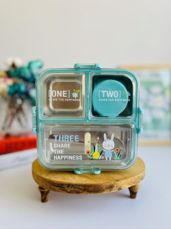 ظرف غذای استیل چند بخشی واشر دار ظرفیت ۷۵۰ (لانچ باکس-launch box)