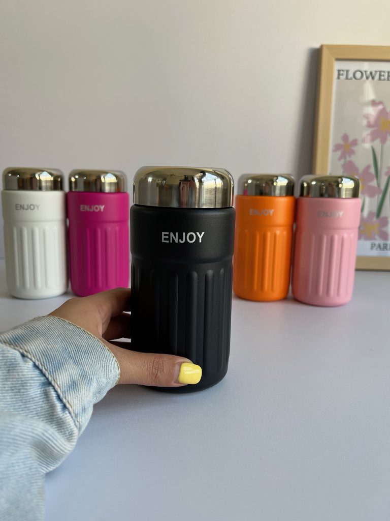 مینی تراول ماگ شیاردار انجوی 320 میل استیل 316